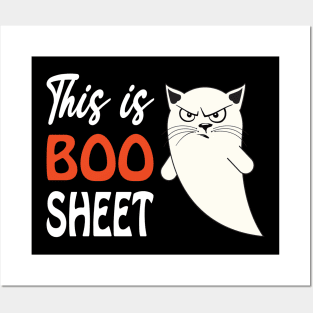 This is boo sheet 2020 funny halloween cat ghost Posters and Art
